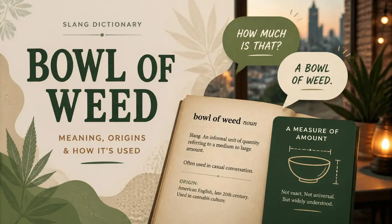 How Much Is a Bowl of Weed Slang