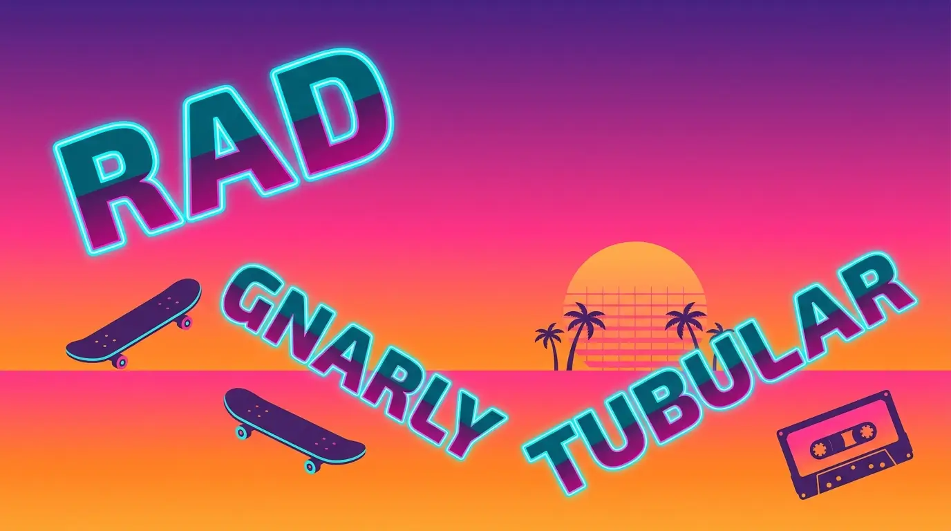 80s Slang Words For Cool