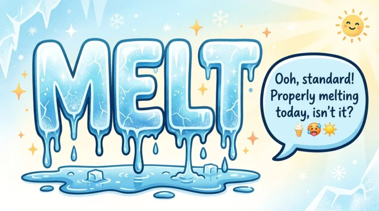 Melt Slang Meaning